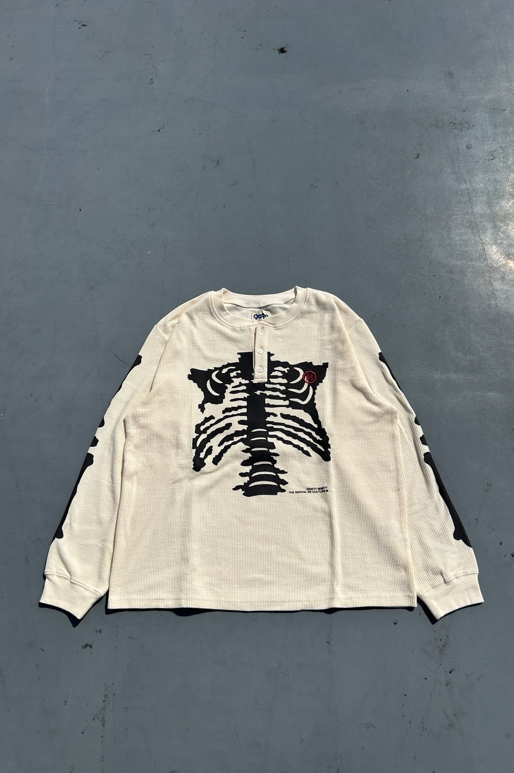 2025AW 9090 Bone Henry Neck Thermal L/S Tee 亨利領 骨頭 長T 現貨 NN2080