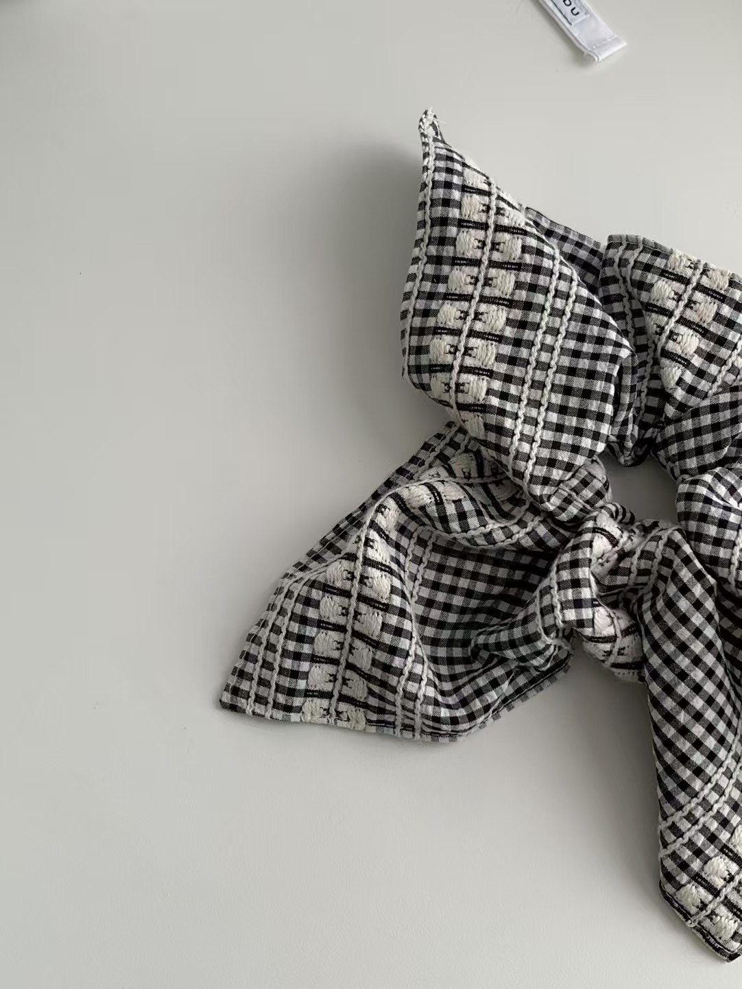 #228YY020 Once 黑白格子方格橡筋髮圈