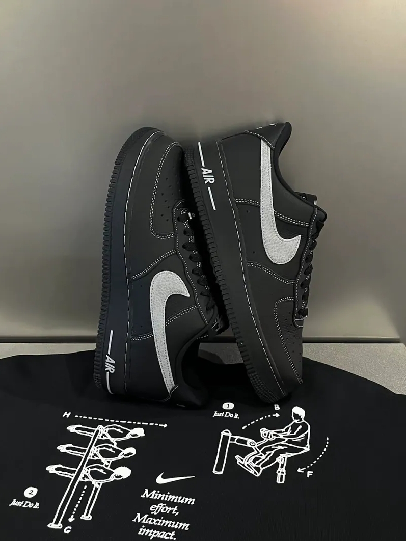 <帥爛...> Nike Air Force 1 AF1 外鋒線 全黑 黑武士 夜行黑魂 個性 HQ2037006