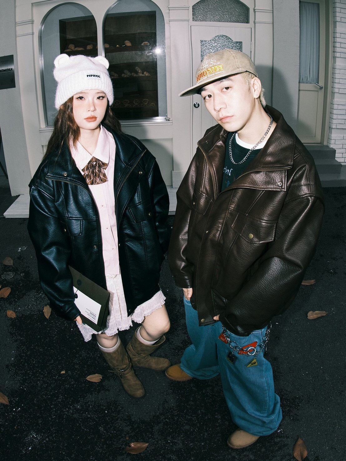 LEMANISM 美式復古 機車皮衣