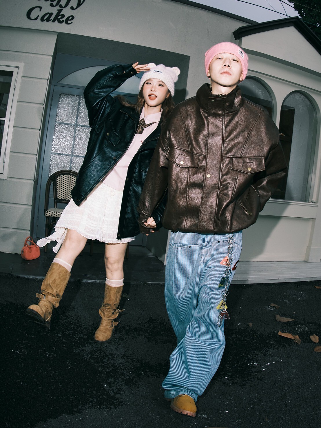 LEMANISM 美式復古 機車皮衣