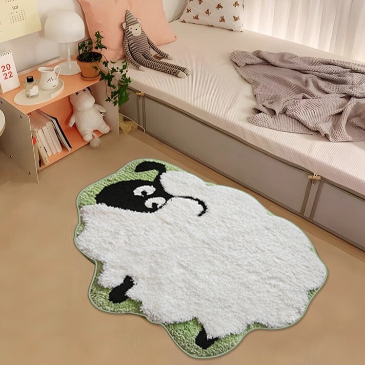 《6242》小羊咩咩植絨地墊