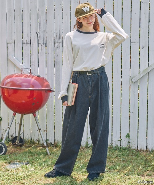 日本🇯🇵連線 MONO-MART x Mickey&Friends 米奇與朋友 復古印花長袖T恤 復古美式 印花 插畫風 寬鬆 落肩 長袖 休閒 6款(任買兩件711免運)/預購