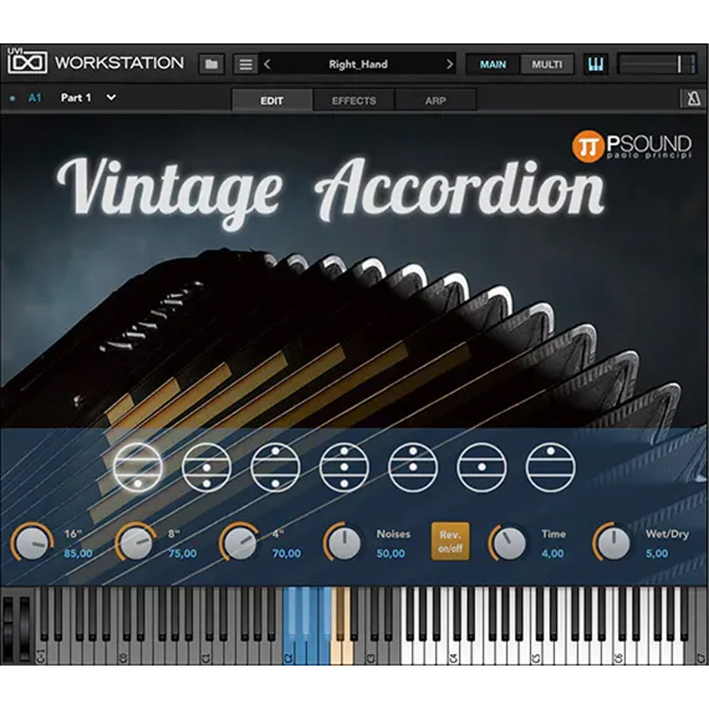 PSound Vintage Accordion｜復古手風琴音色庫