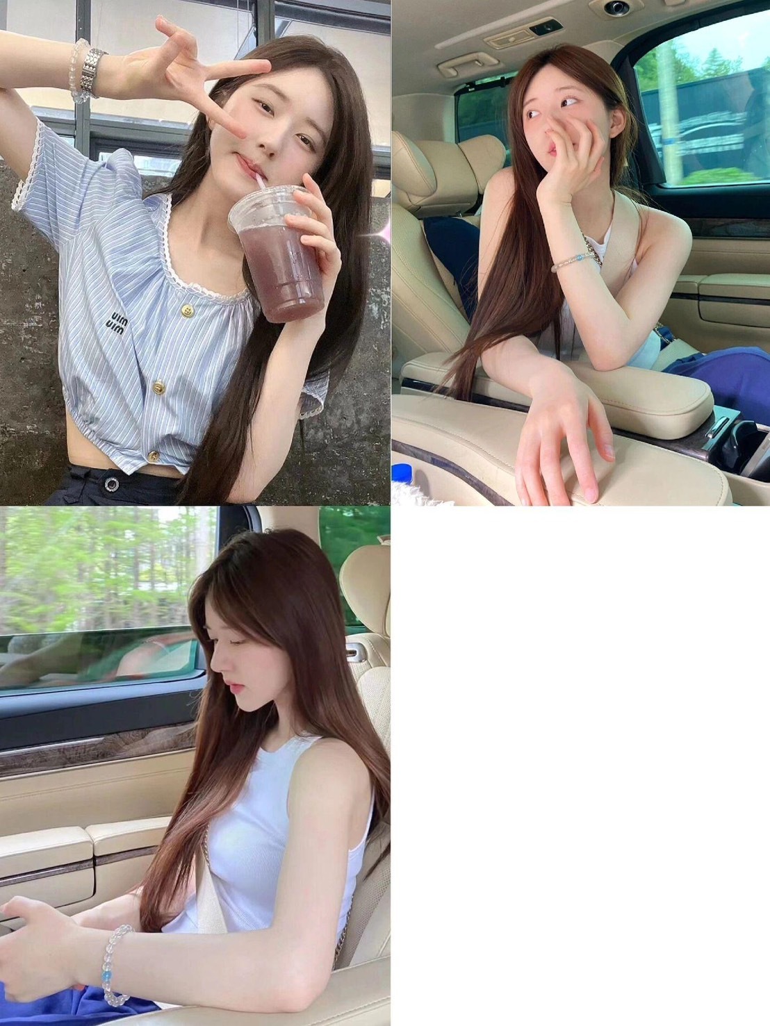 【Luxury】趙露思同款✨ 圓珠手串 天然水晶 手鍊 白水晶×海藍寶 手工訂製 許我耀眼