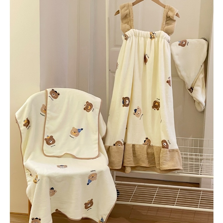 《09135》好多小熊熊珊瑚絨浴室套裝