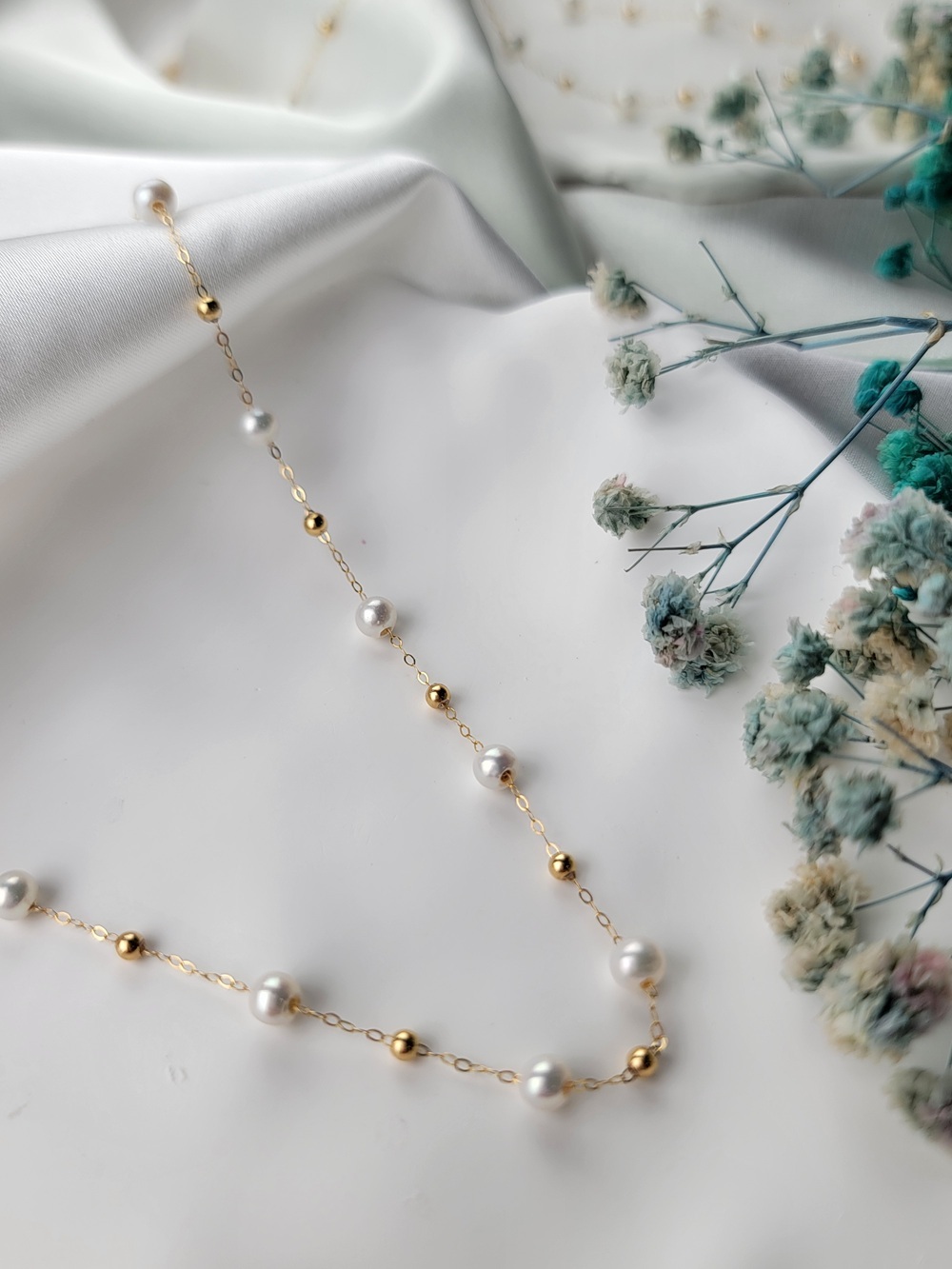 【me.luxe】K18珍珠滿天星項鍊