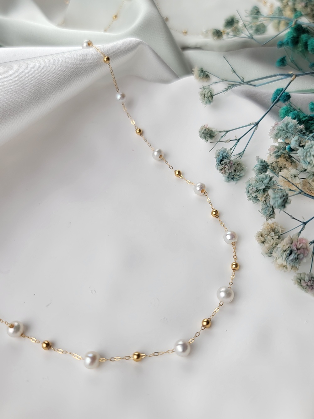 【me.luxe】K18珍珠滿天星項鍊