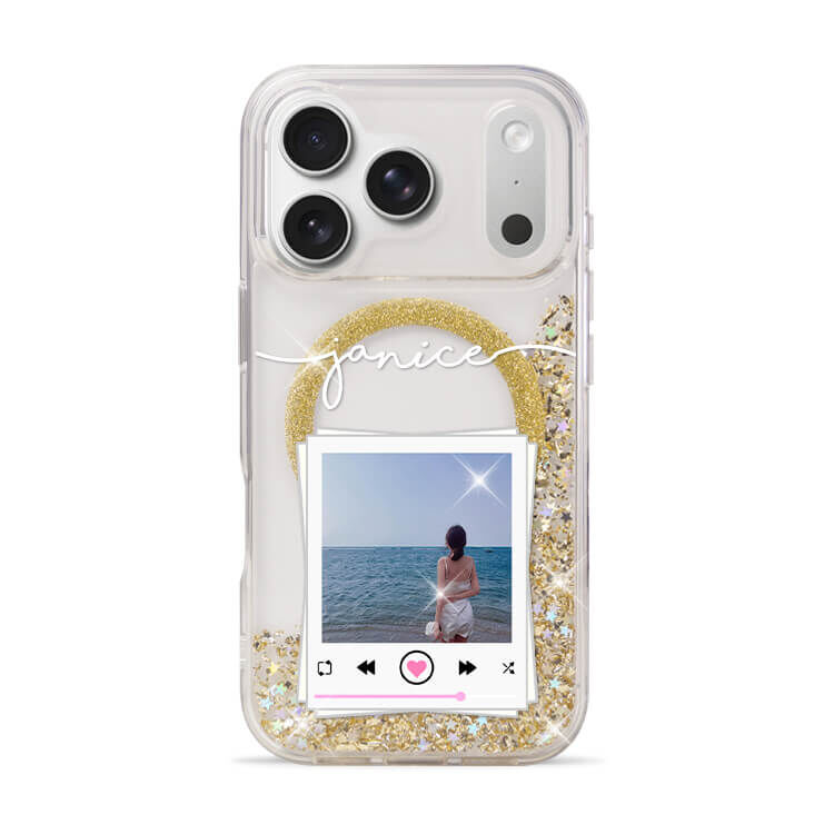 妳的美照 香檳金貝拉殼 (MagSafe) - (訂製名字) iPhone客製化手機殼