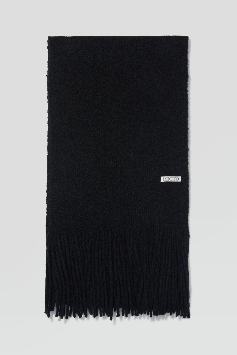 RECTO｜WOOL 流蘇羊毛針織圍巾