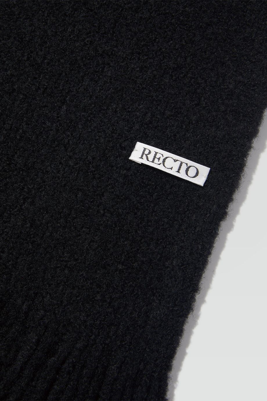 RECTO｜WOOL 流蘇羊毛針織圍巾