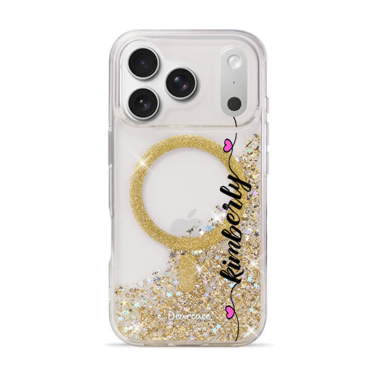 俏皮姓名 香檳金貝拉殼 (MagSafe) - (訂製名字) iPhone客製化手機殼