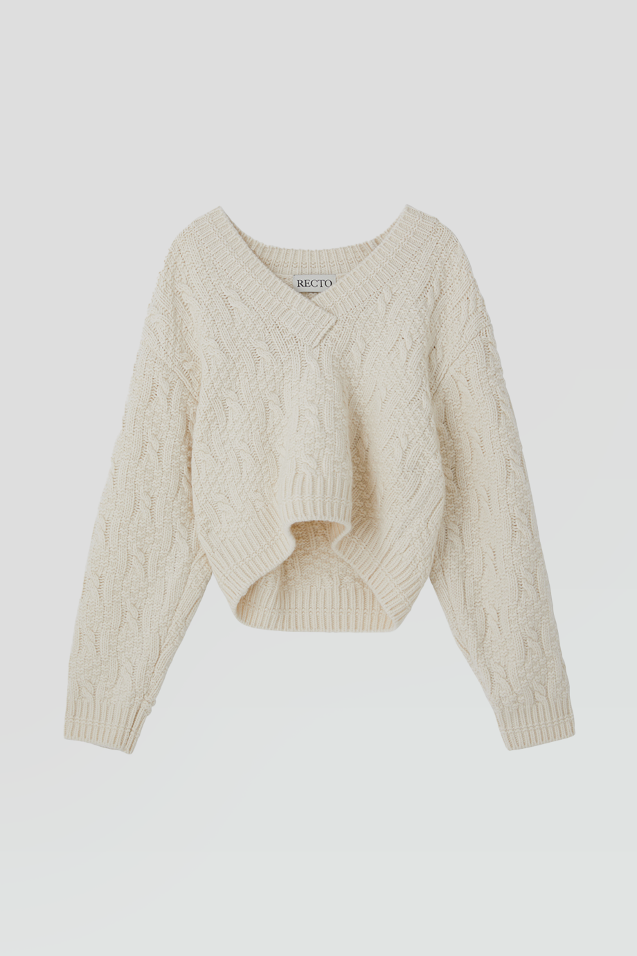 RECTO｜FRINGE MUFFLER KNIT TOP