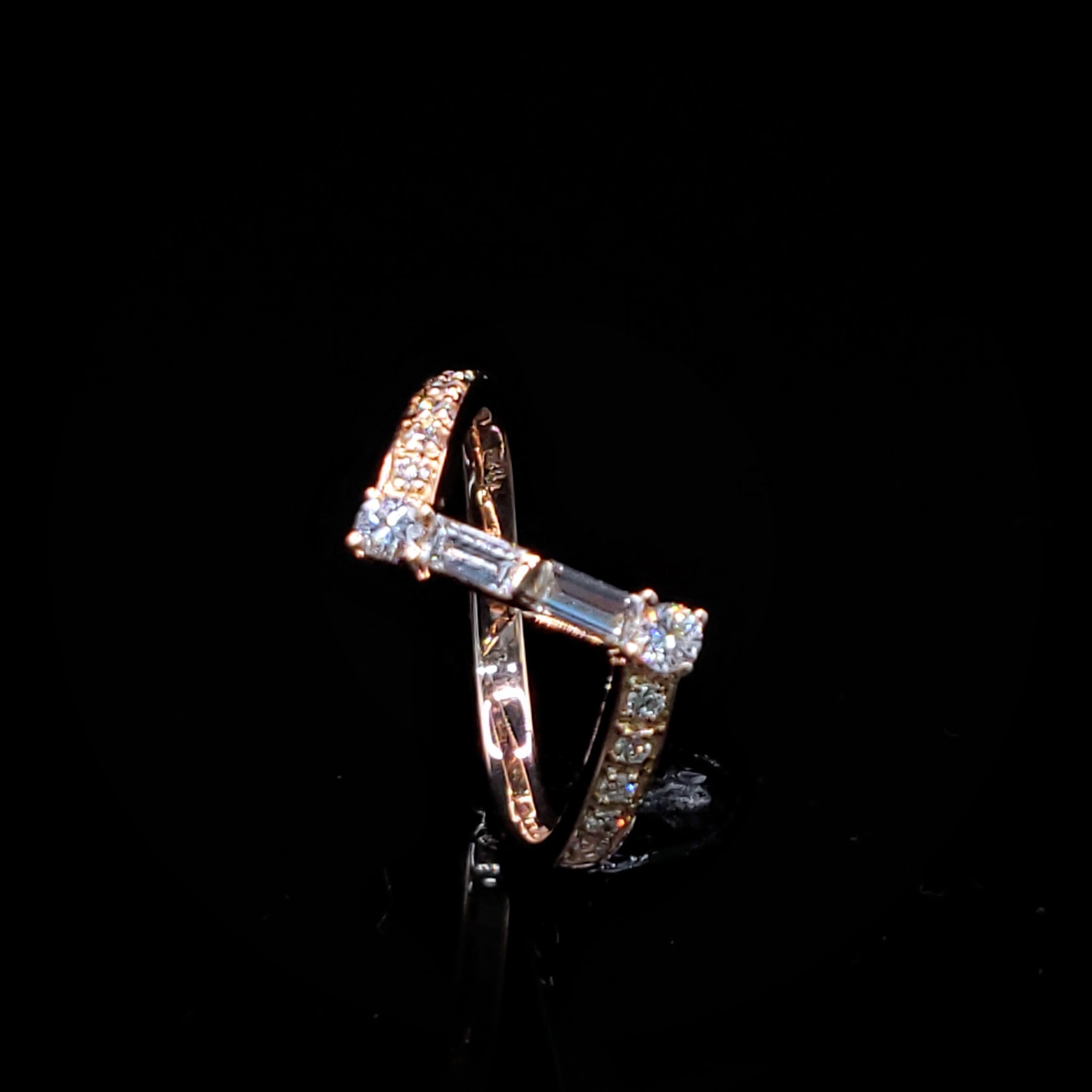 18K Rose Gold 0.42ct Diamond Ring