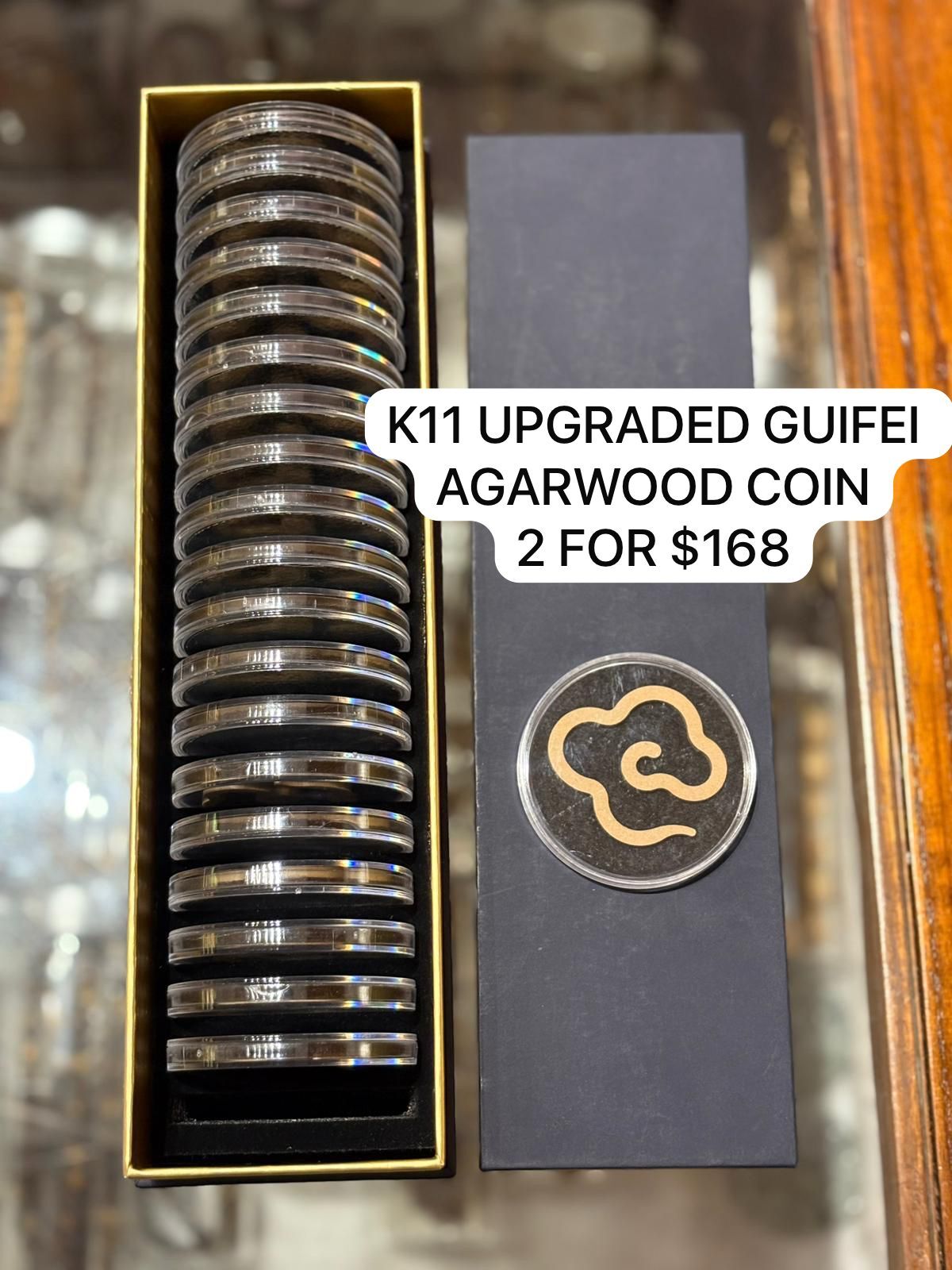 2 K11 UPGRADED GUIFEI AGARWOOD COIN
