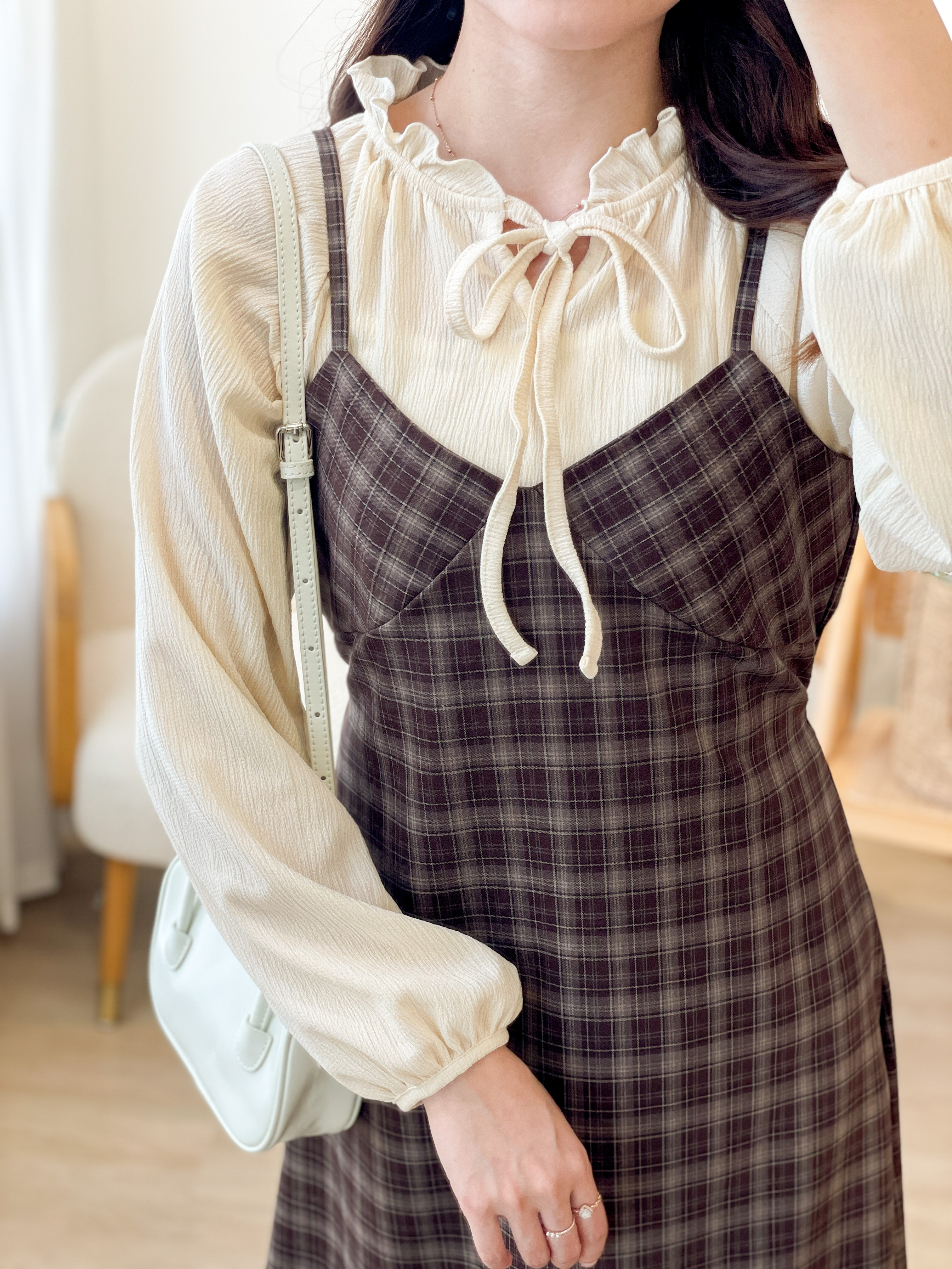 T1381 Cream Ethereal Blouse