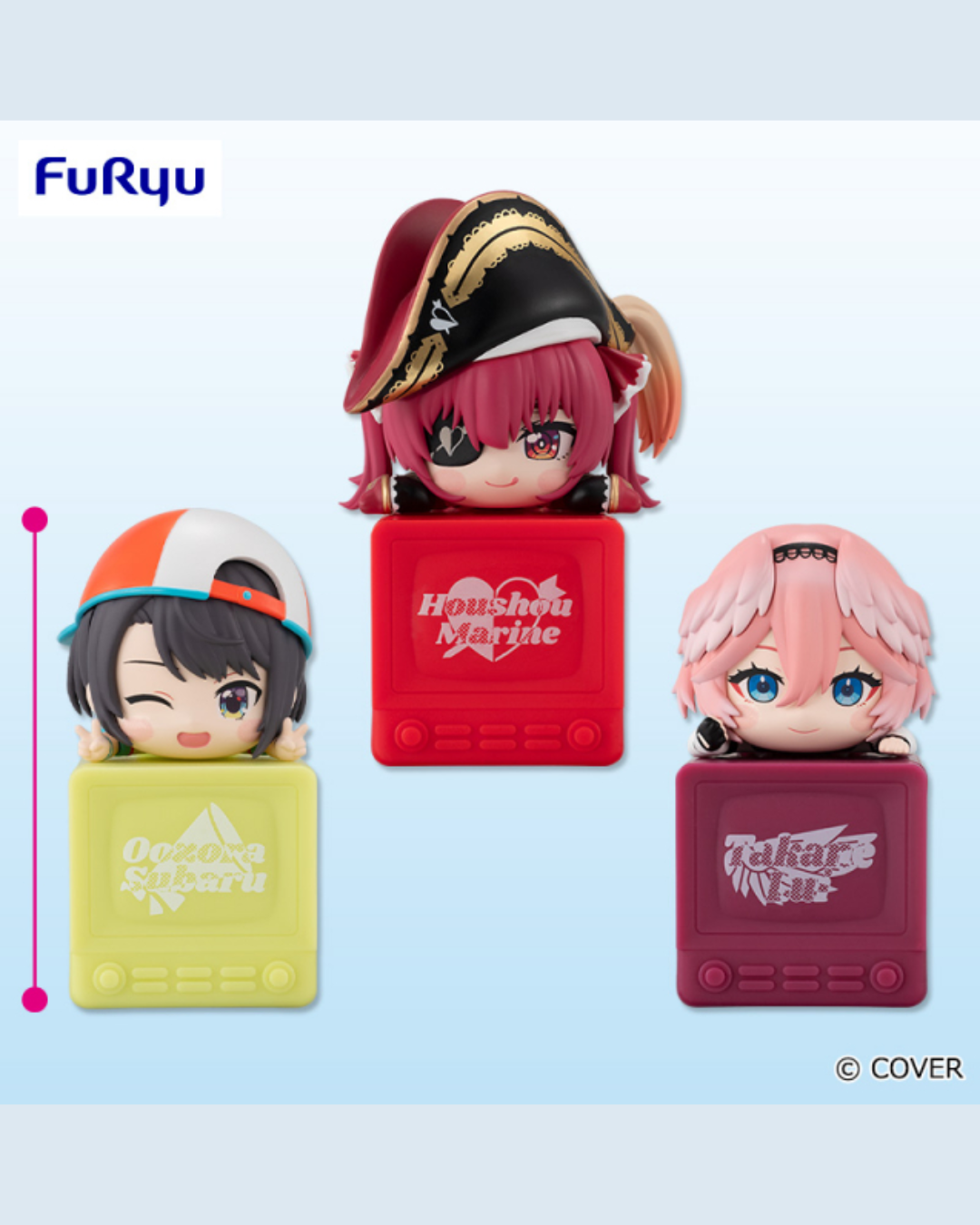 「官品現貨」 Hololive FURYU 景品 Hikkake Figure 大空スバル/宝鐘マリン/鷹嶺ルイ