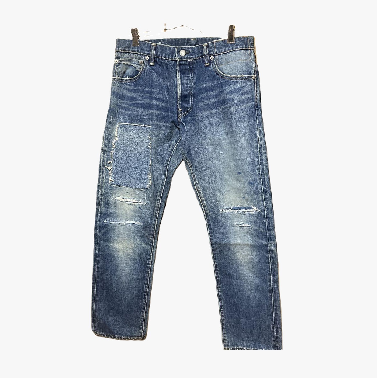VISVIM SOCIAL SCULPTURE 10 DAMAGED-14 JEANS (( USED S )) *近未使用品 - SIZE 34 PRE ORDER ITEM (預訂中)