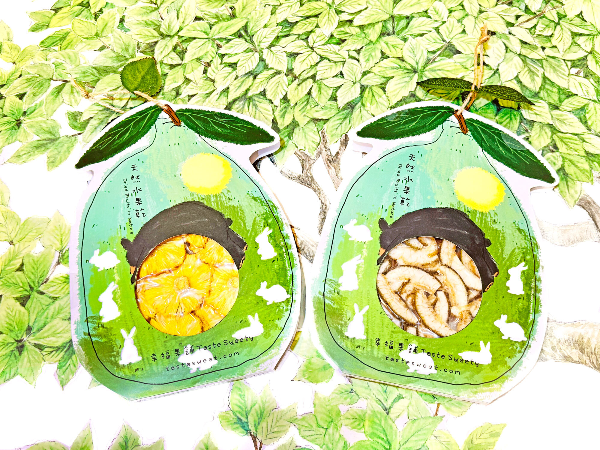 月兔柚子熊手提造型水果乾