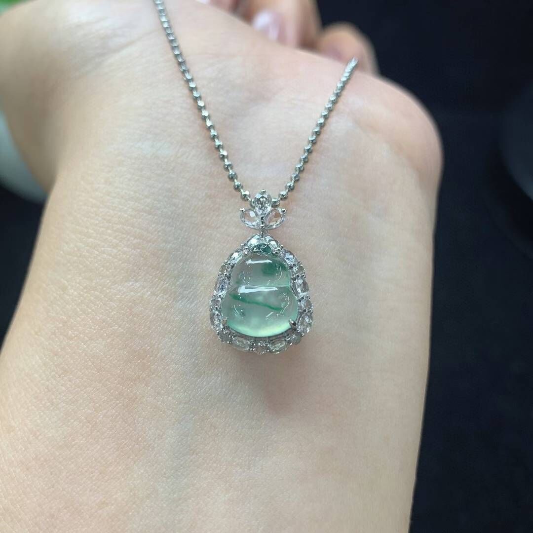 翡翠葫蘆,天然翡翠A玉, 緬甸玉, Jade, Jadeite