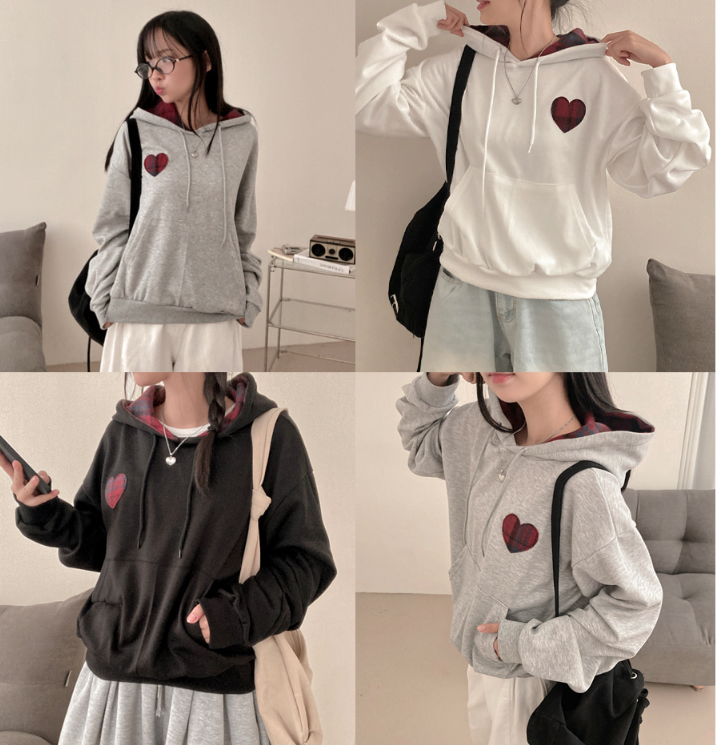 早秋預訂｜HEART PATCH HOODIE