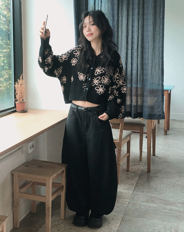 早秋預訂｜心心口袋寬版氣球棉褲