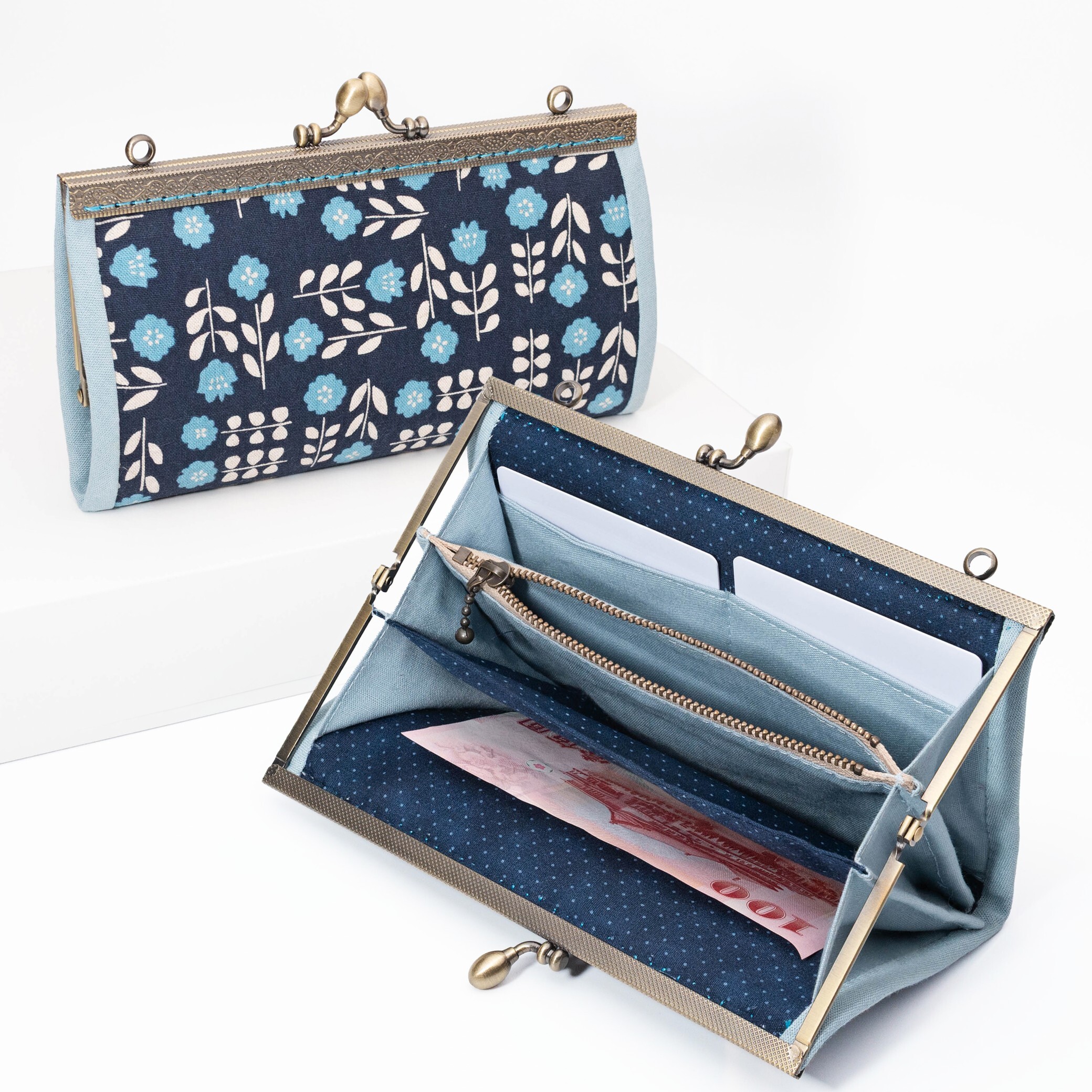 側背口金長夾【成品包】