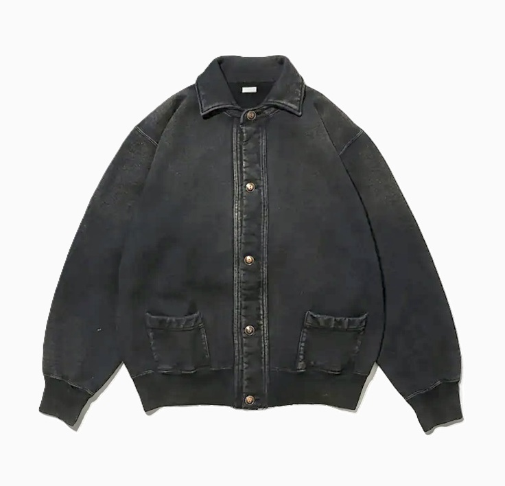 A.PRESSE 2025 A/W VINTAGE SWEAT CARDIGAN (25AAP-05-08) - PRE ORDER ITEM (預訂中)