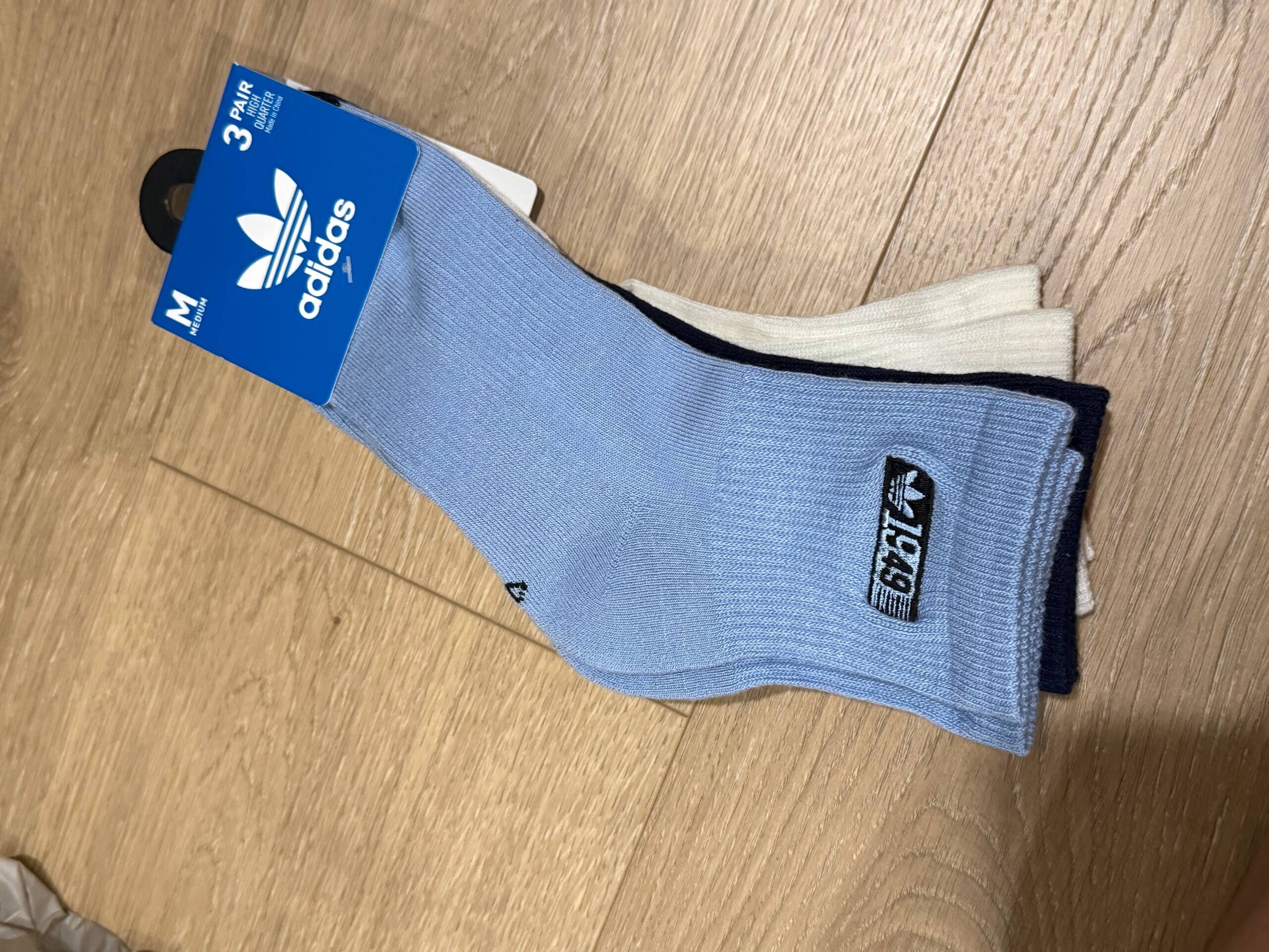 [USW] ADIDAS MULTI JK7117B WOMEN'S 3 PAIR OF SOCKS, 888254214547 (UZZ305)