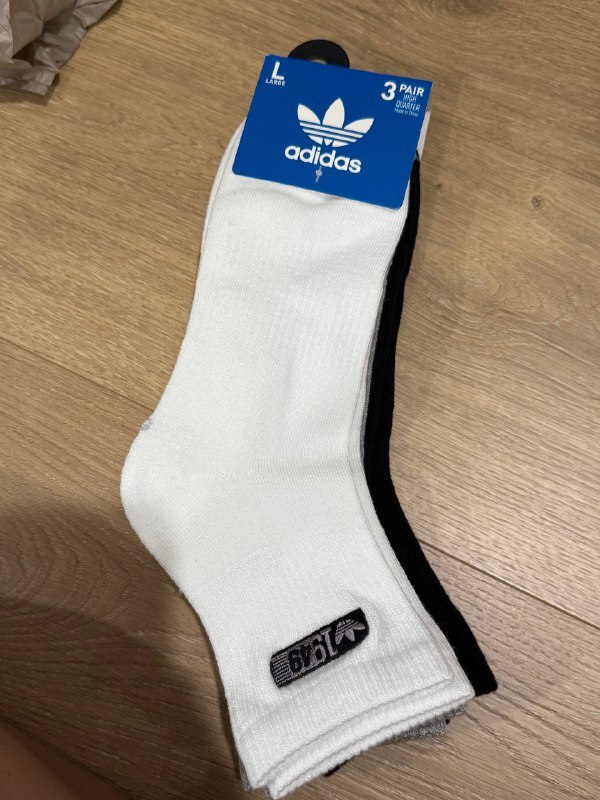 [USW] ADIDAS MULTI JK7116C WOMEN'S 3 PAIR OF SOCKS, 888254214646 (UZZ306)