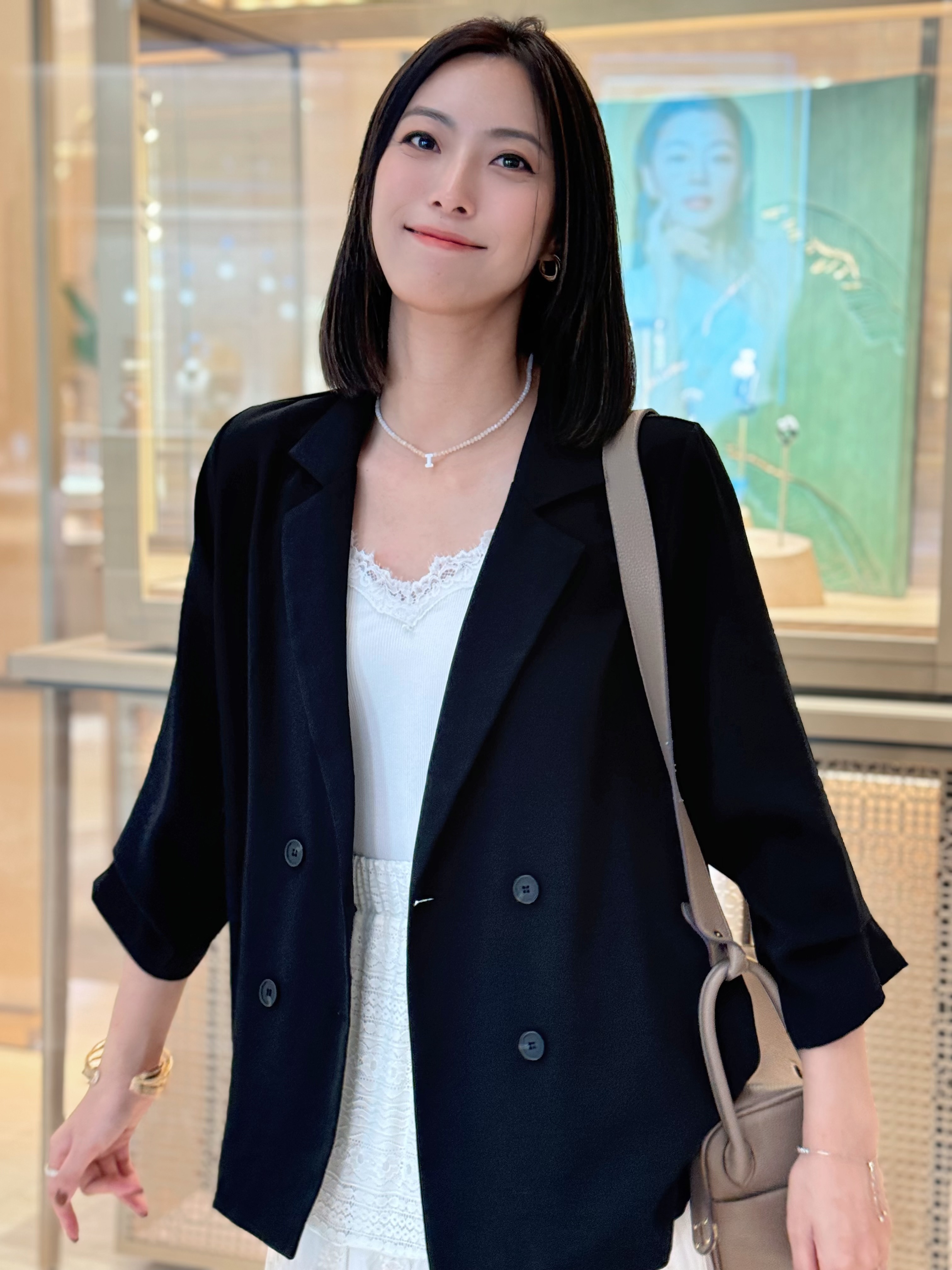 JK#7733🤍百香果秋冬焦糖風中長西裝褸