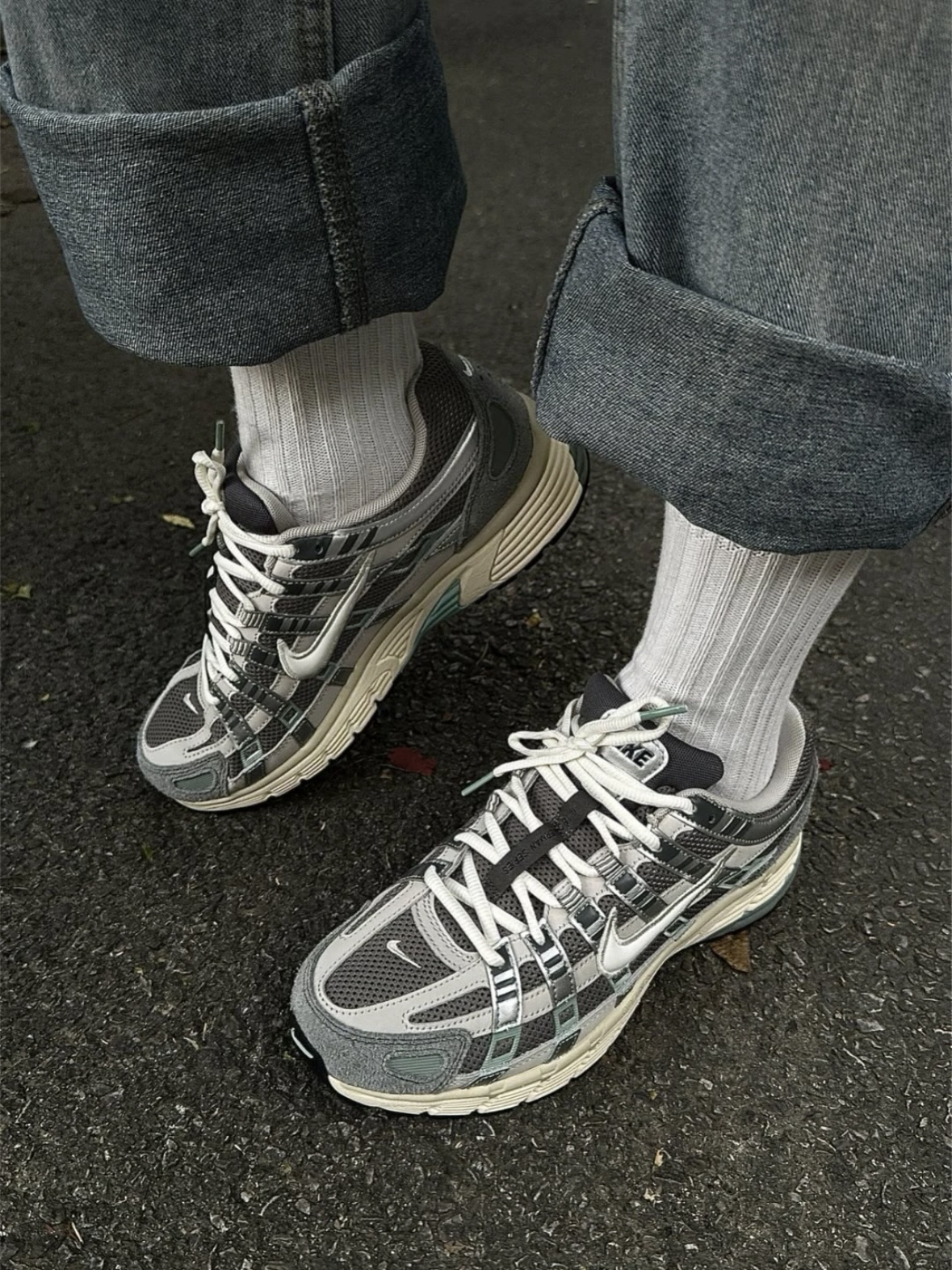 Nike P-6000 奶油灰綠 復古 麂皮 跑鞋 FN7509-029