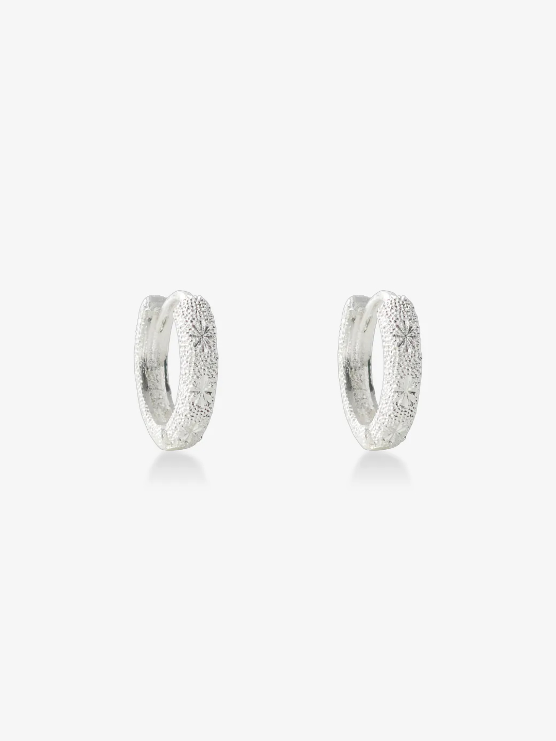 閃砂星芒圈圈耳環