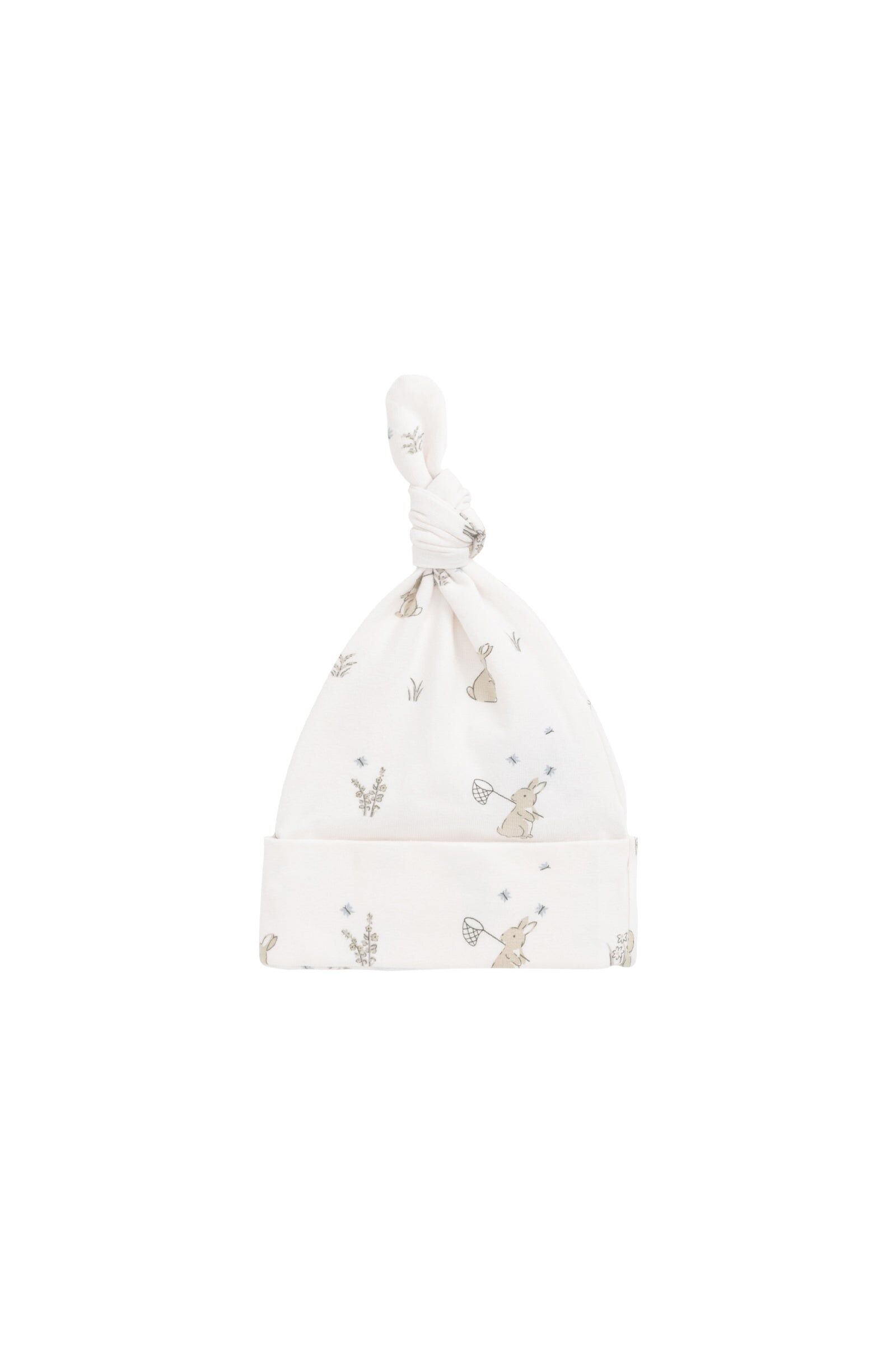 【預購】JAMIE KAY - Organic Cotton Knot Beanie（Lapin Jardin）