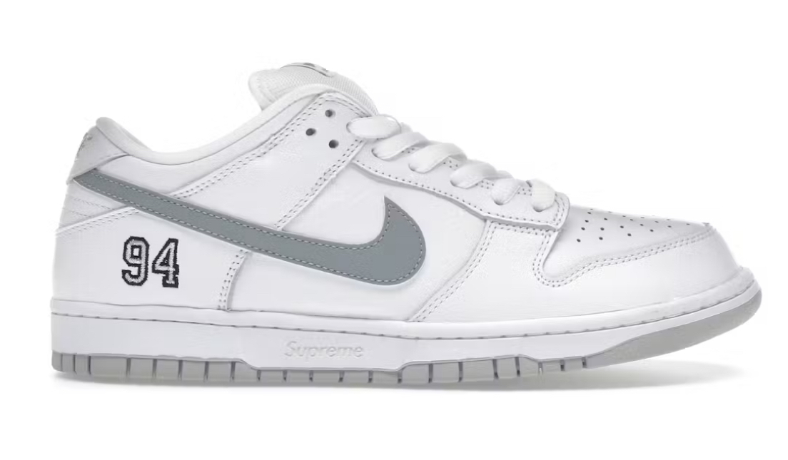 Nike supreme dunk low 94 white