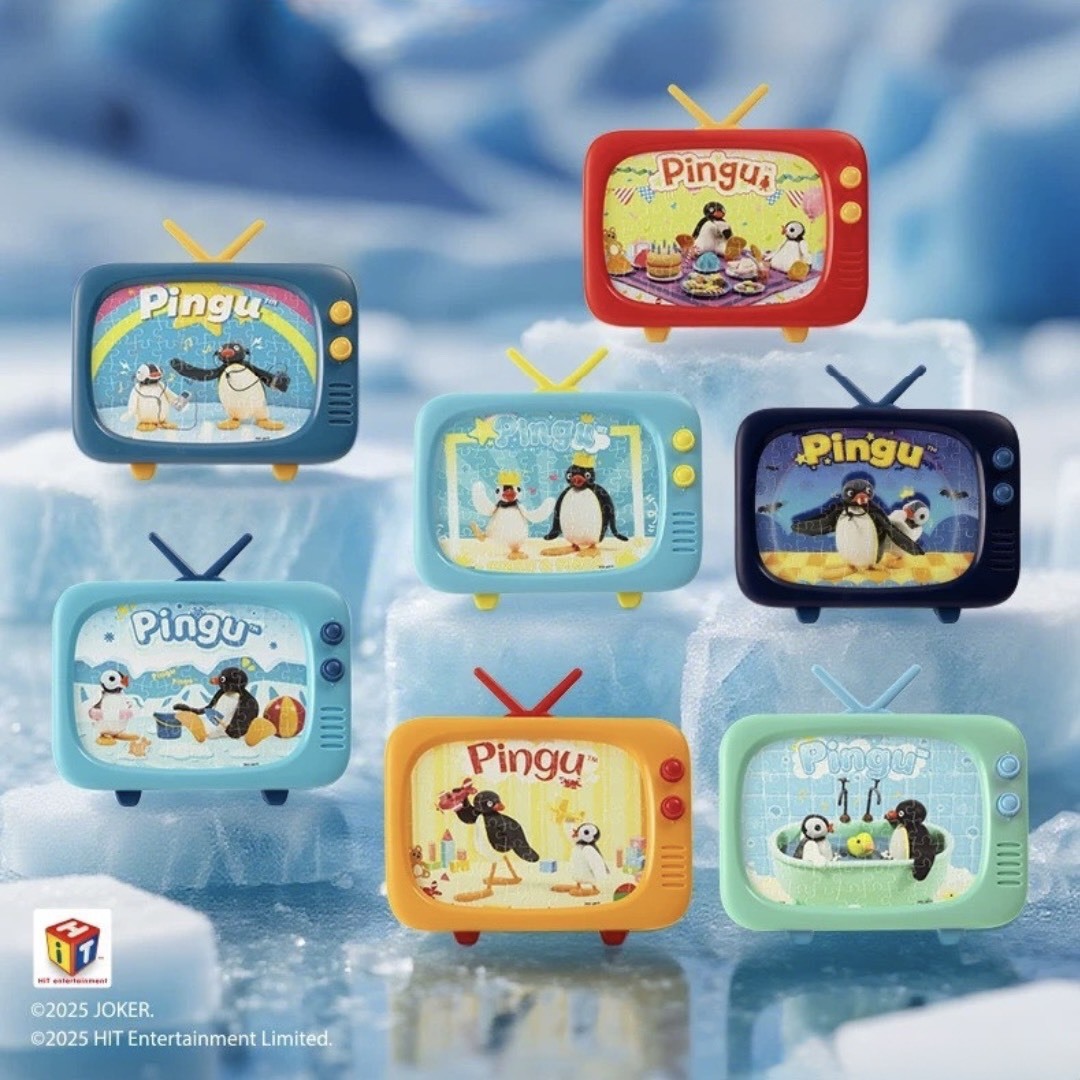 PINGU 企鵝家族 電視機造型 拼圖盲盒