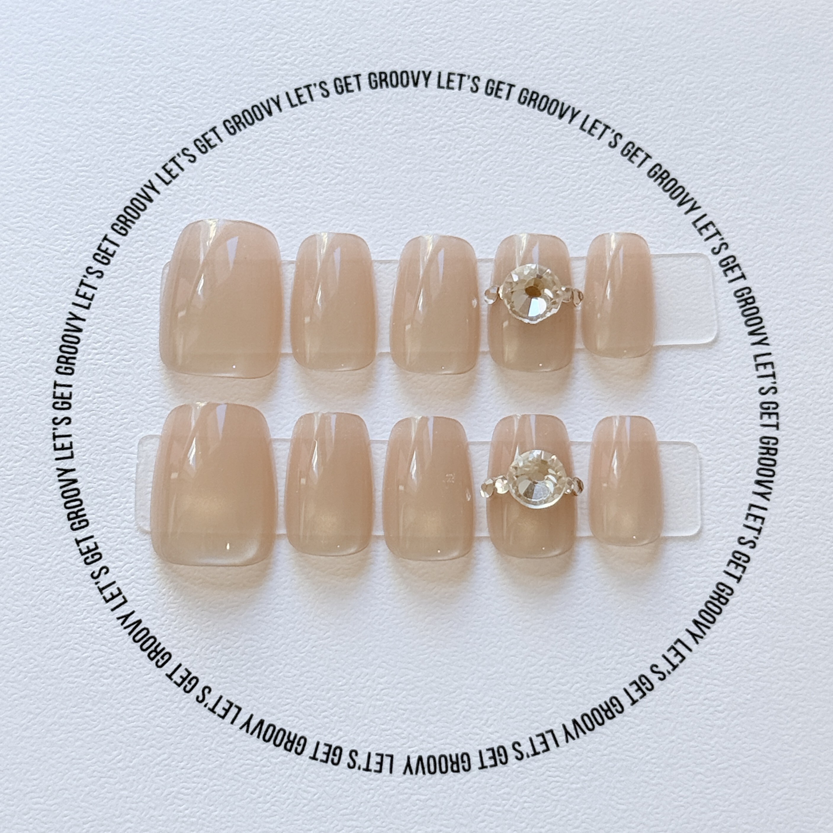 Slay ︳Nude Color。Single Diamond Charms