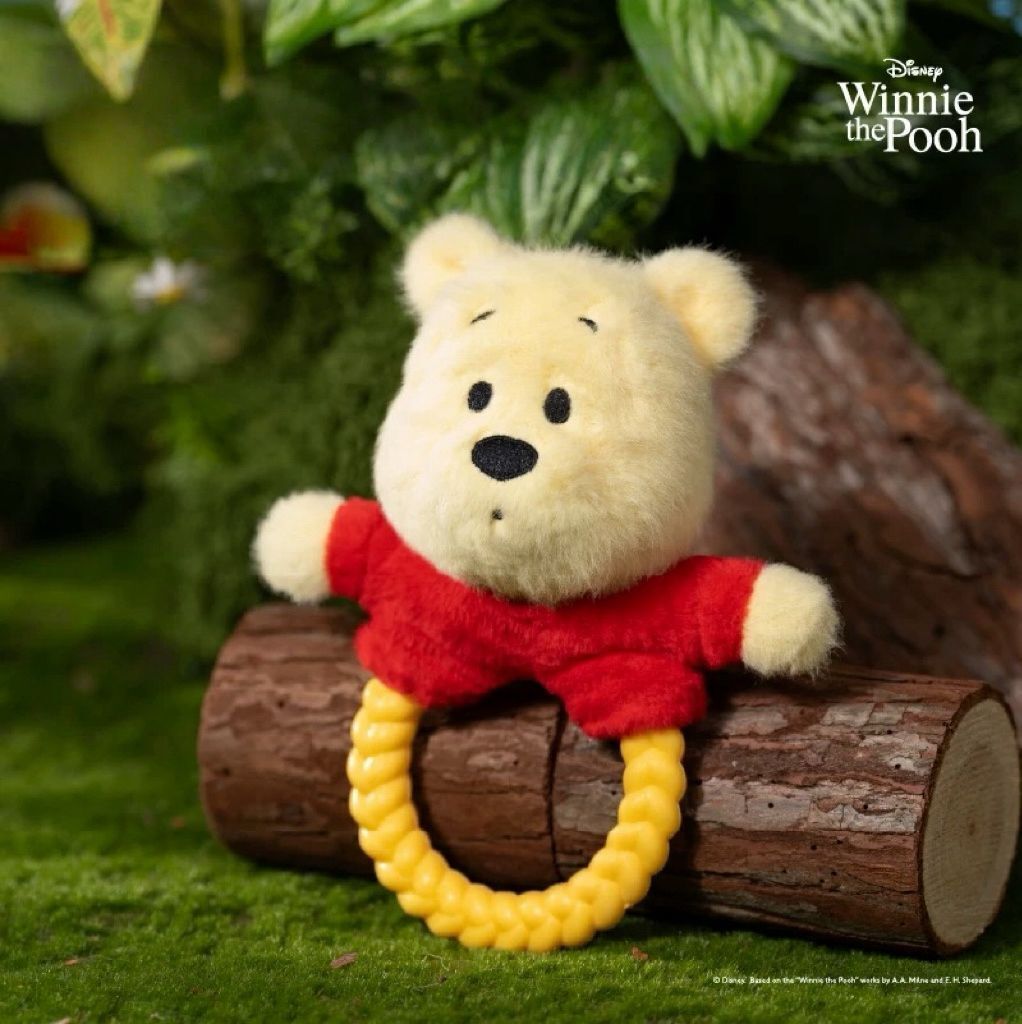 PETSVILLE -  小熊維尼寵物玩具公仔麥圈拉環(發聲) | Pooh