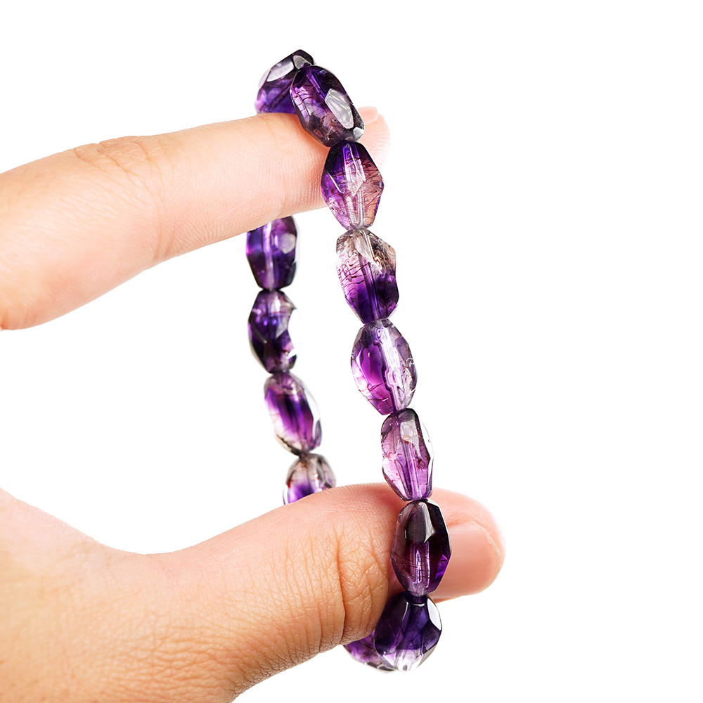 紫超七頂級冰淨體紫超七19.1g 隨形紫超七水晶手珠