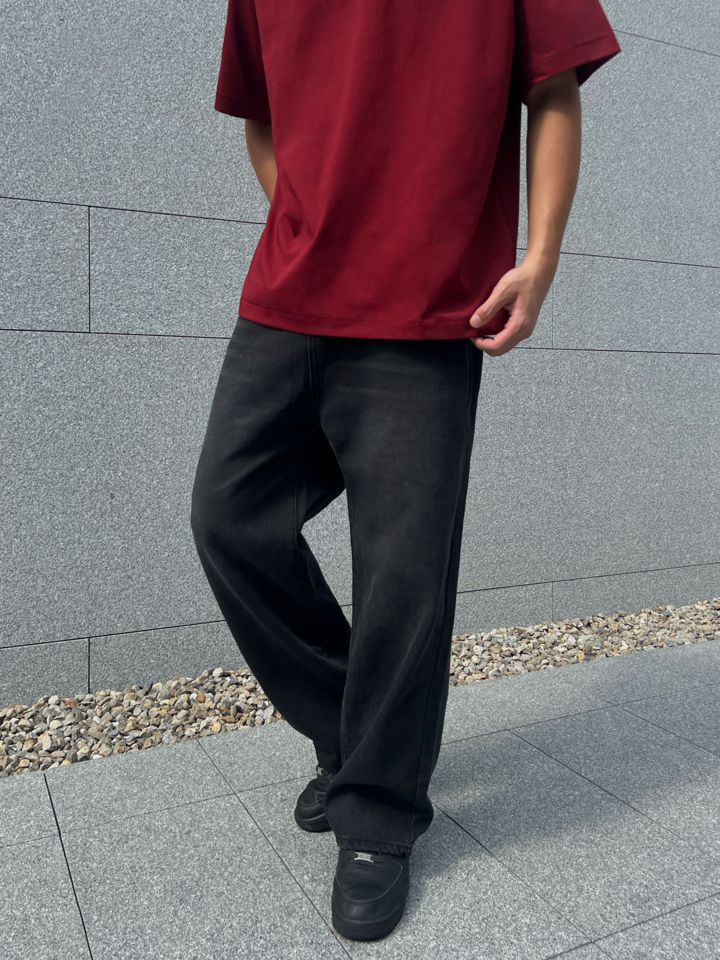 [1atm] 斜紋布-水洗直筒牛仔褲