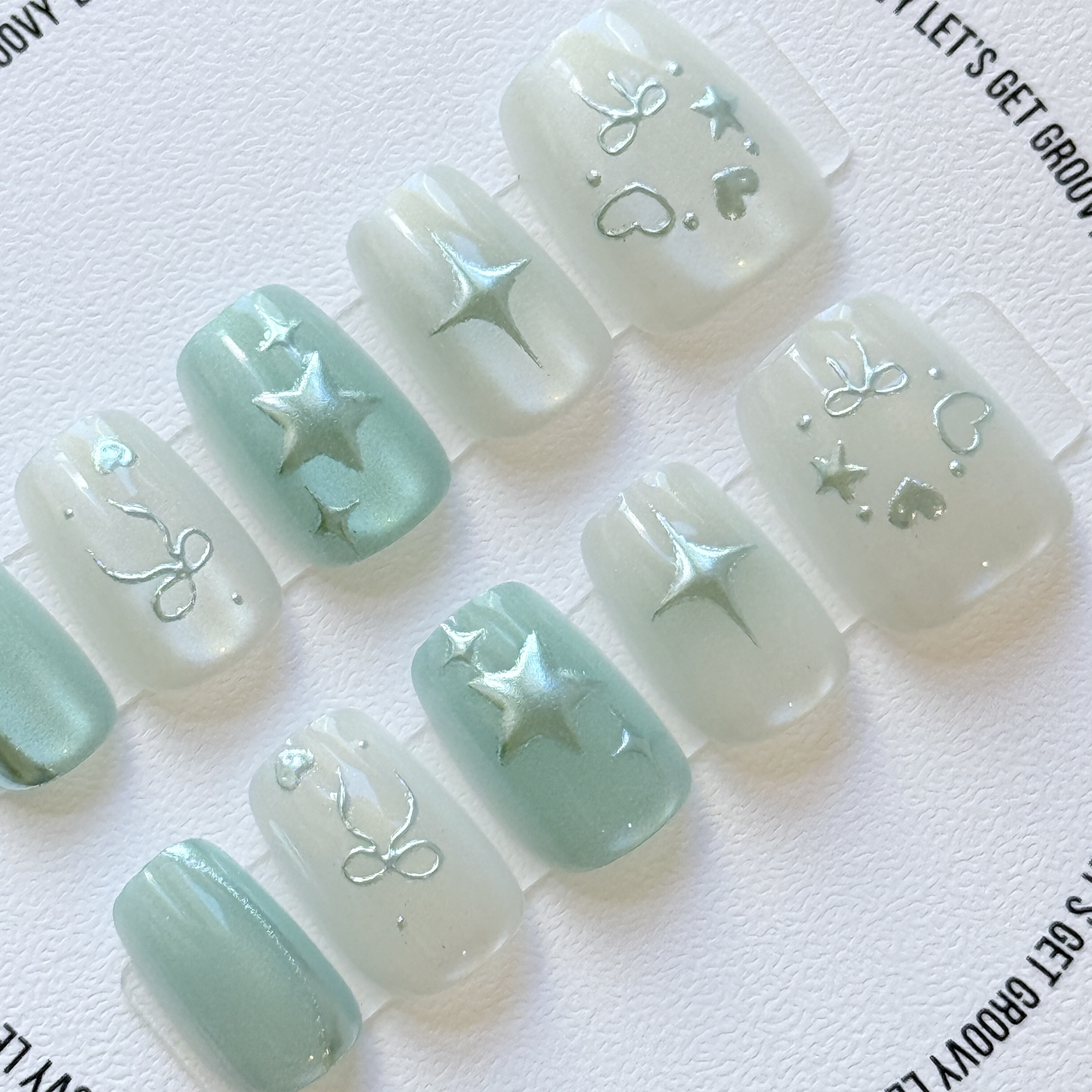 Slay ︳White Cat Eye。Light Blue Star