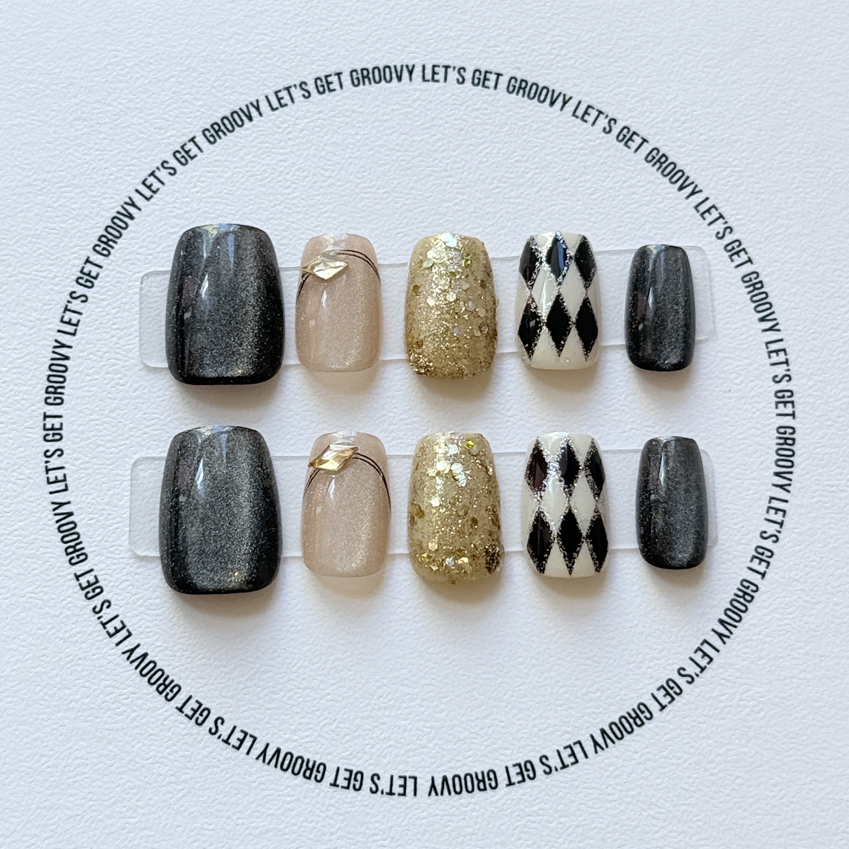 Slay ︳Velvet Goldmine。Black and Gold Pattern