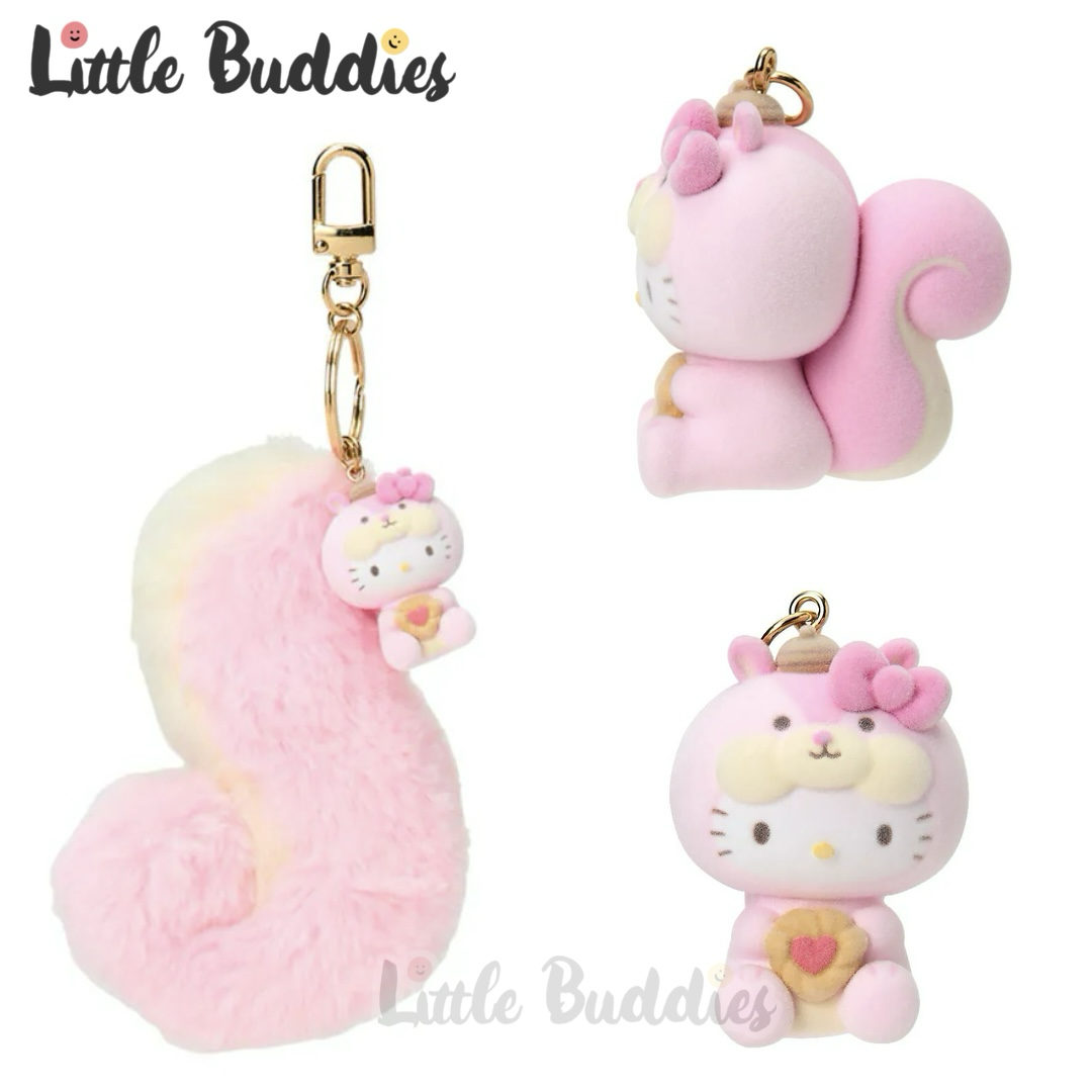日本 Sanrio 可愛松鼠系列 - 松鼠尾 毛毛尾巴公仔吊飾匙扣