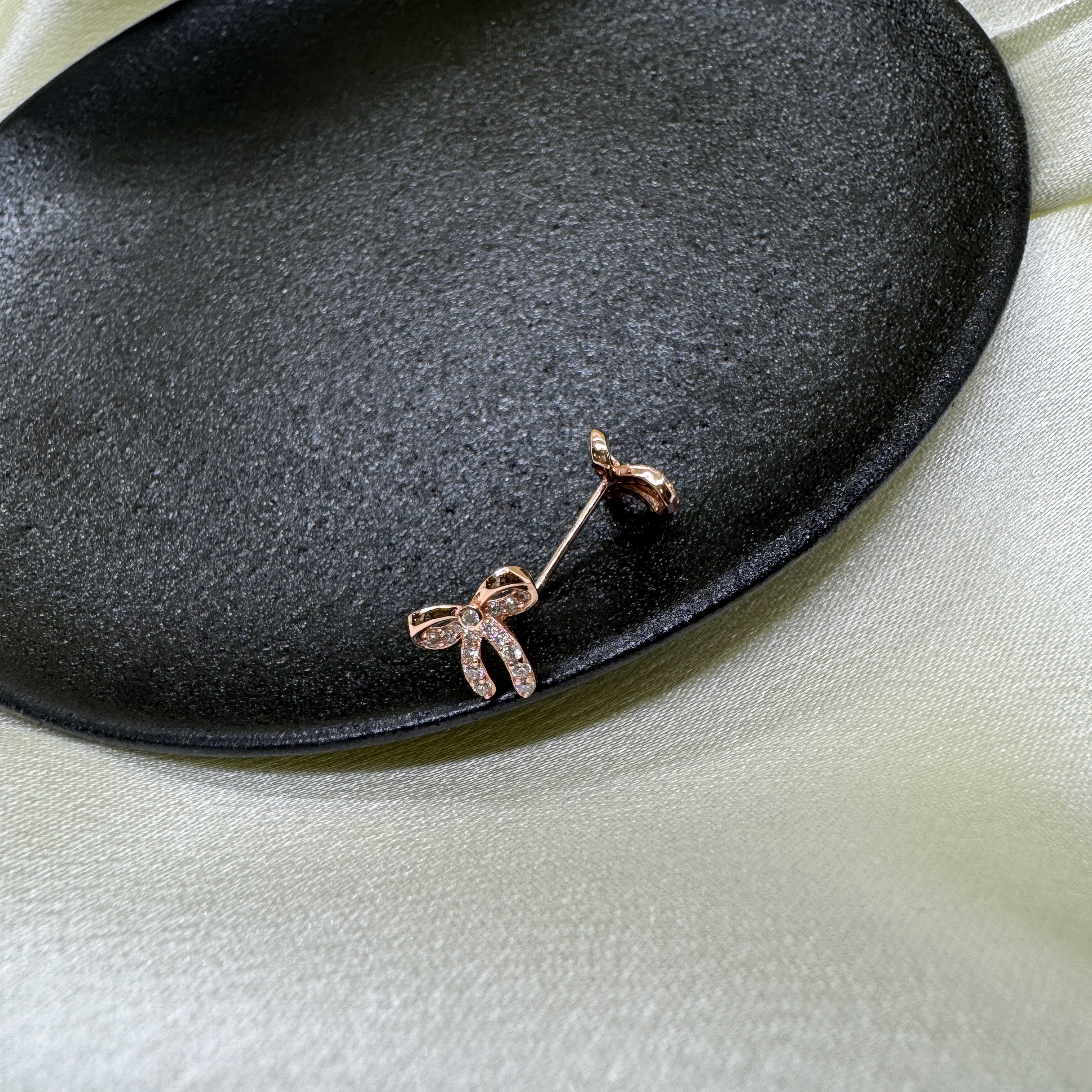 緞影流光－純銀耳環