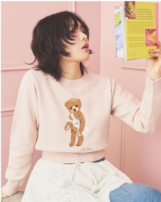 [預購] 折扣 LILY BROWN 【官網限定】Lily Bear兔子玩偶 針織套頭衫