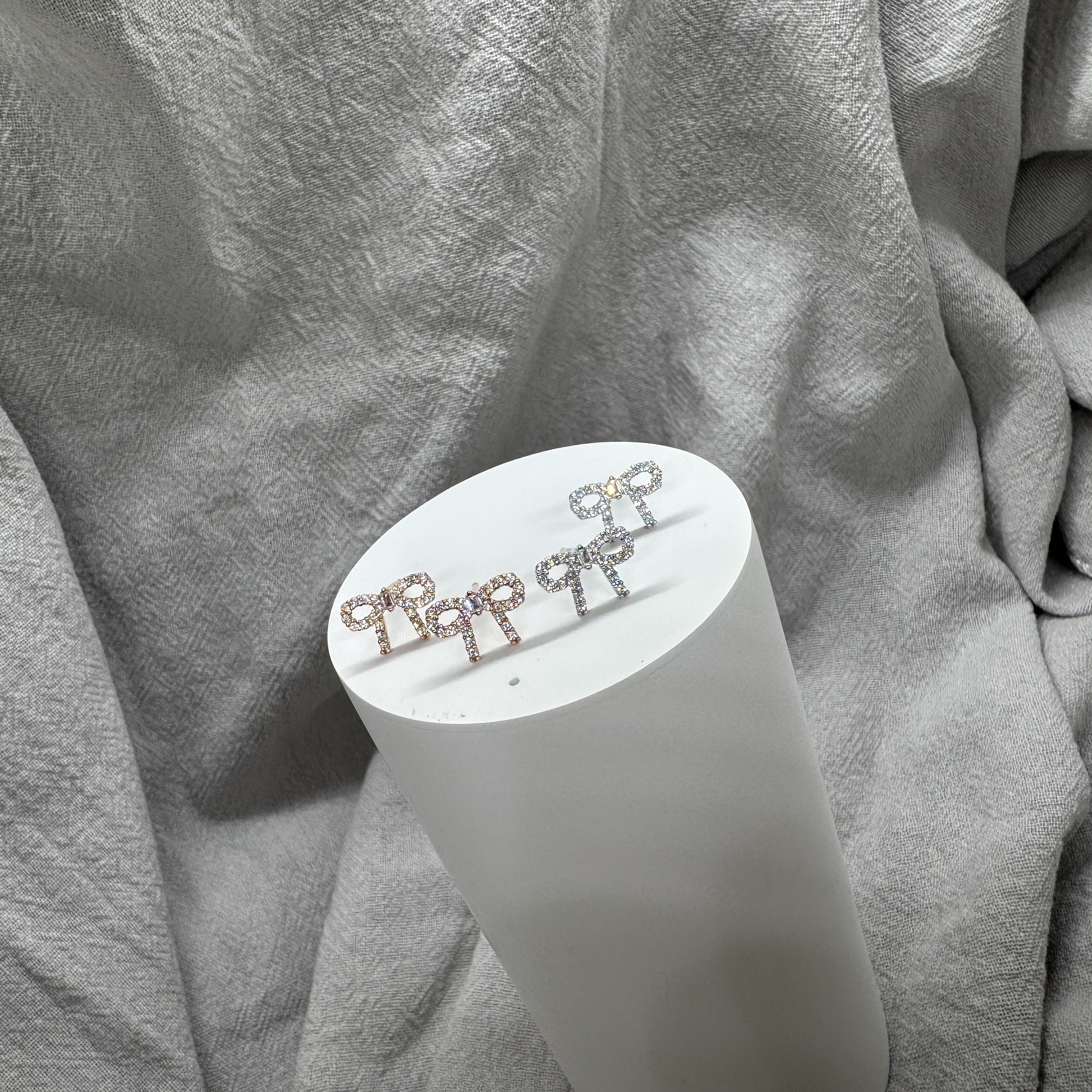 星澄緞結－純銀耳環