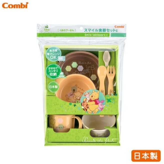 Combi 小熊維尼七件餐具套裝