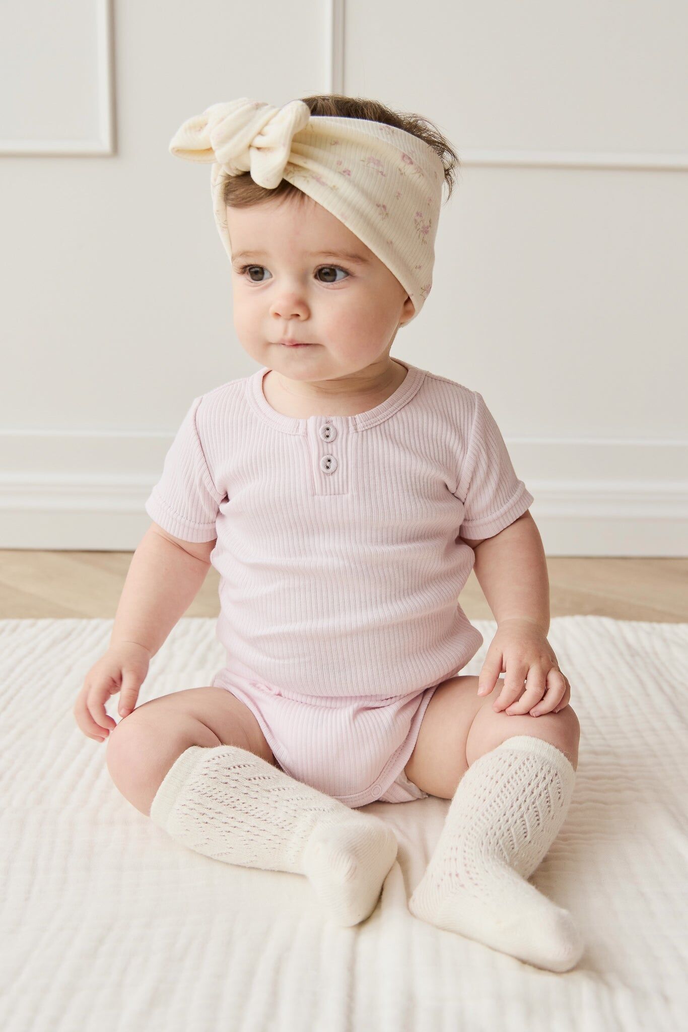 【預購】JAMIE KAY - Organic Cotton Modal Darcy Rib Tee Bodysuit（Cassia）