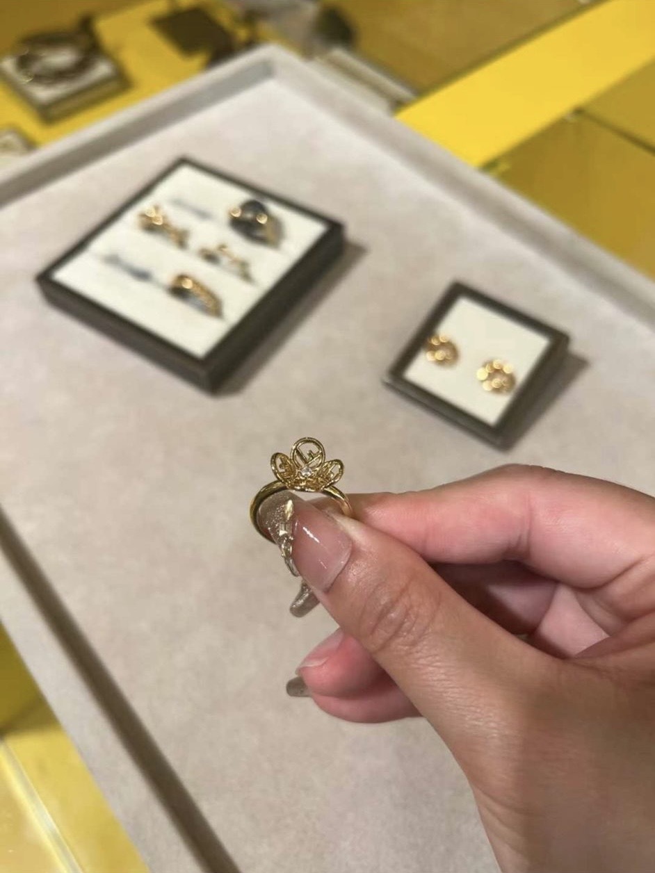 Outlet Fendi Flower Ring