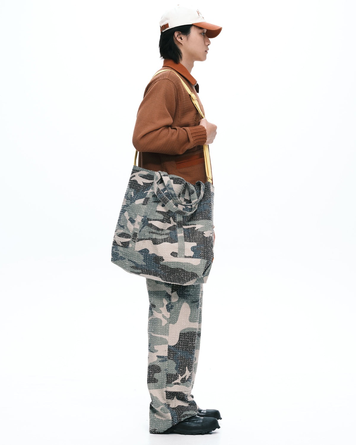 Plateau Stripe tote camo